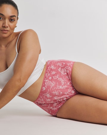 Pretty Secrets (7 Pack) Cotton Full Fit Brief Knickers Shell Print