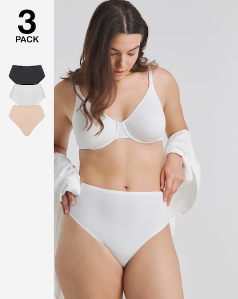 Pretty Secrets (3 Pack) New Claire Micro Smoothing Full Brief Knickers