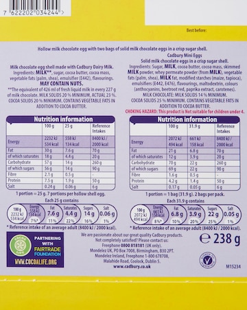 Cadbury Luxury Chocolate Easter Egg Bundle of Three