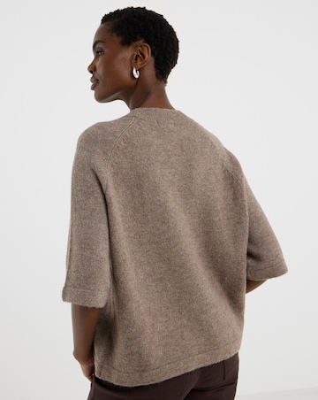 Mocha Short Sleeve Jumper