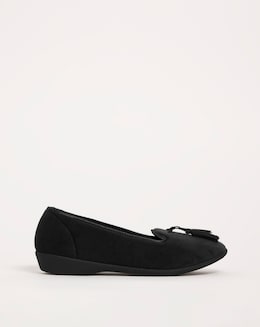 Tassle Slipper - Wide Fit (E)