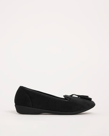 Tassle Slipper - Wide Fit (E)