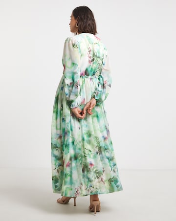 Joanna Hope Printed Maxi Volume Dress