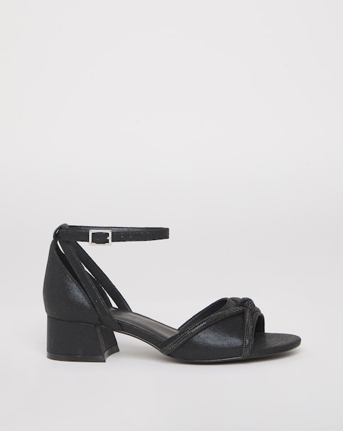 Dotty Diamante Two Part Heels - Wide Fit (E)