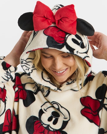 Minnie Mouse Bow Detail Hooded Lounge Dress