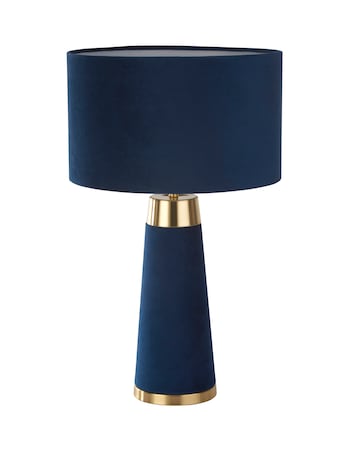Velvet & Satin Brass Table Lamp