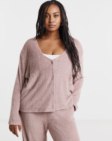 Mocha Fluffy Cardigan