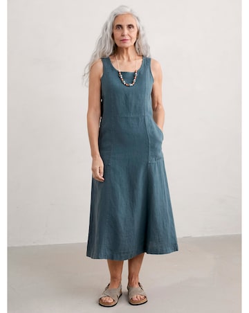 Seasalt Cornwall Sleeveless Grass Wave Dress