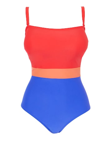 Tropical Non Wired Bandeau Swimsuit