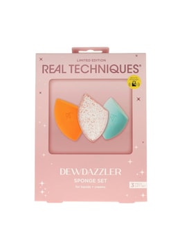 REAL TECHNIQUES DEWDAZZLER SPONGE SET FOR LIQUIDS &amp; CREAMS 3PC
