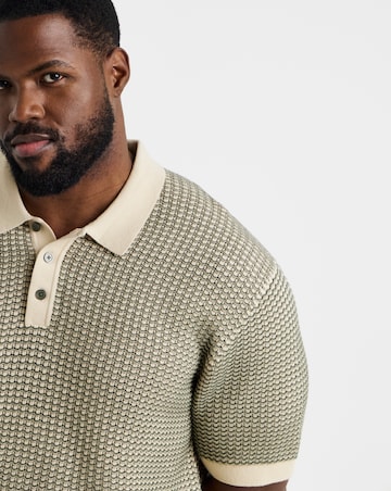 Jack & Jones Premium Kingsley Knitted Polo - Olive