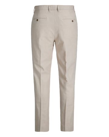 Jack & Jones Premium Martin Linen Blend Suit Trouser - Natural