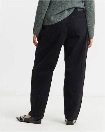 Simply Be Black Stretch Tapered Jeans