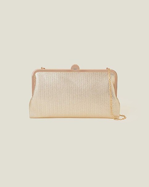 Accessorize Metallic Clutch Bag