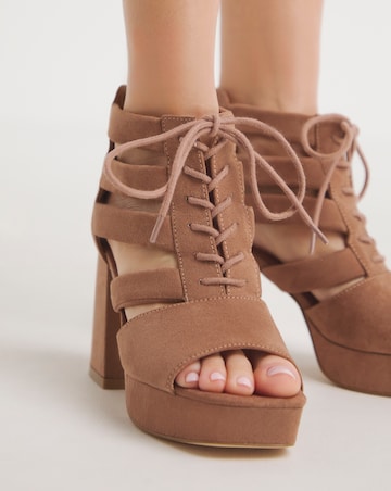 Ava Strappy Shoe Boot - Extra Wide Fit (EEE)