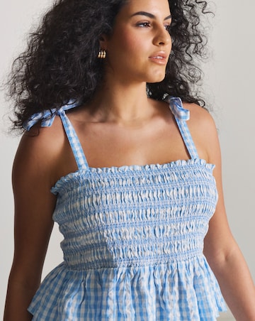 Beach To Beach Gingham Top And Skirt Beach Co-Ord