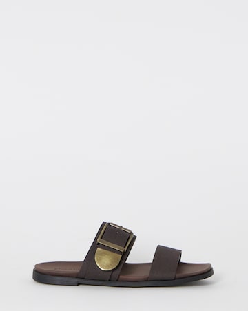 Natasha Buckle Detail Sandals - Wide Fit (E)