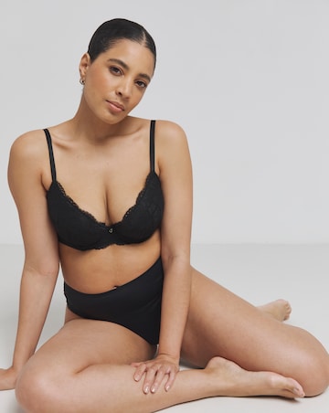 Ann Summers Sexy Lace Planet Plunge Bra Black