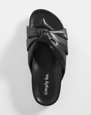 Cordelia Knotted Footbed Flat Sandals Ex Wide Fit Simply Comfort