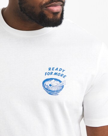 Jack & Jones Charge Back Graphic T-Shirt - White