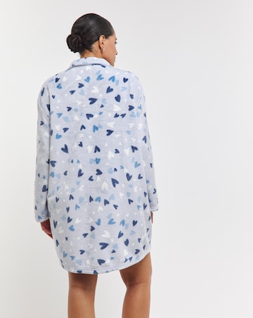 Pretty Secrets Fleece Button Up Nightshirt