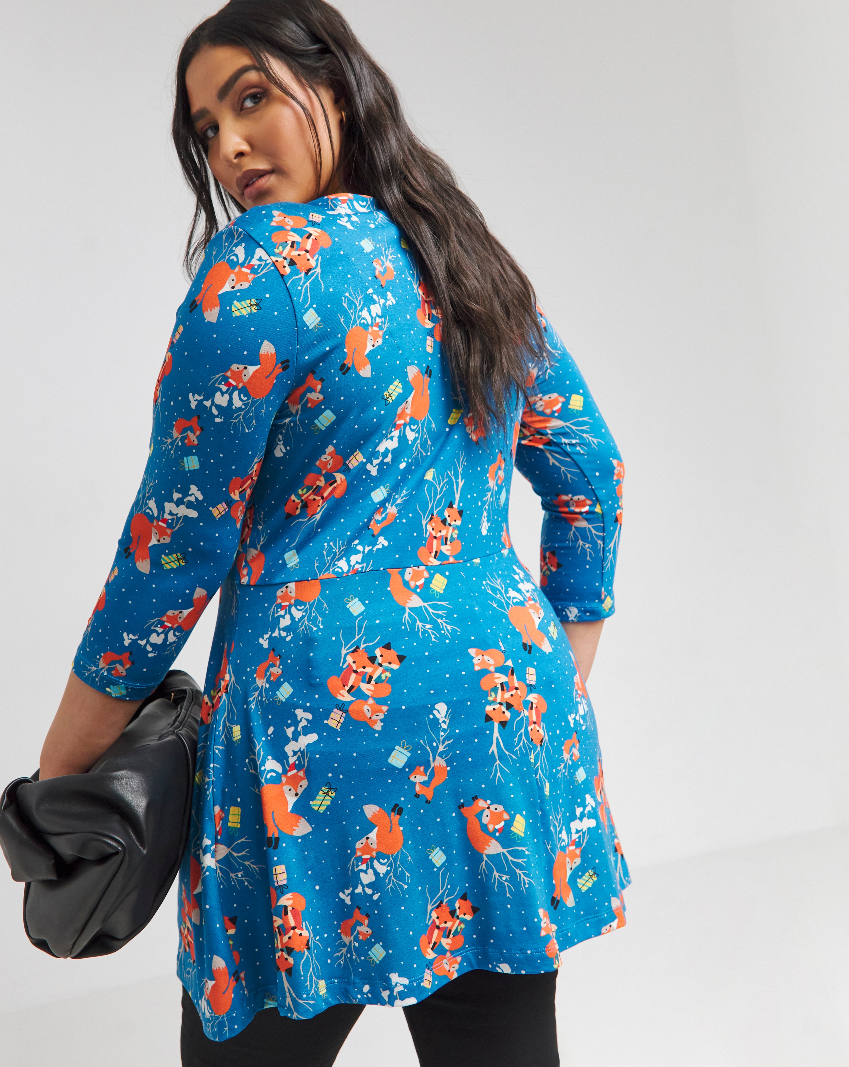 Joe Browns Damen Tunika Mit Festlichem Print – Kurzärmlig, Bequeme Passform, Ca. 84 Cm Lang
