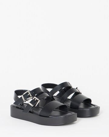 Hawk Multi Strap Buckle Sandals - Extra Wide Fit (EEE)
