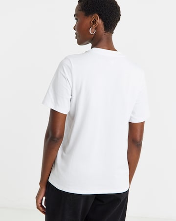 Diamante Necklace Trim T-Shirt