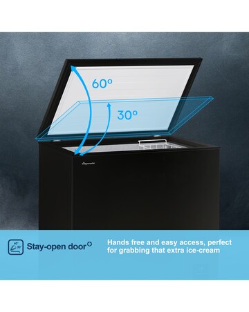 Fridgemaster MCF198EB 198L Chest Freezer - Black