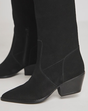 Kairo Suede Over Knee Multi Wear Western Boots - Wide Fit (E) & Super Curvy Calf