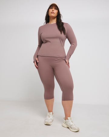 SB3 Active Mocha Long Sleeve Top with Thumbholes