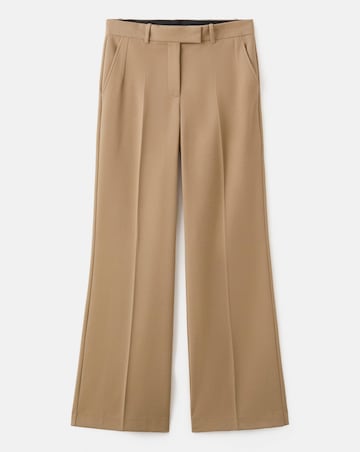 Mango Straight Low-Rise Wide Leg Trouser