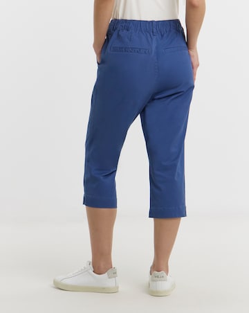Cotton Cropped Trouser with Stretch