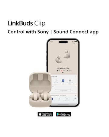 Sony LinkBuds Clip Open-Ear True Wireless Earbuds - Greige