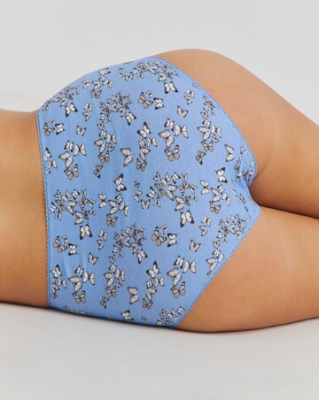 Pretty Secrets (5 Pack) Lace Top Full Brief Knickers Butterfly