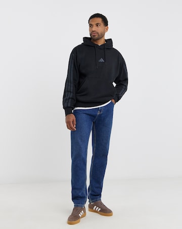 adidas 3 Stripes Fleece Hoodie