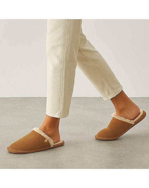 Isotoner Ladies Real Suede Mule