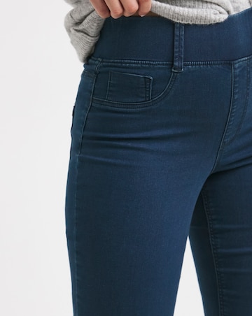 Dark Blue Stretch Slim Pull On Jeggings