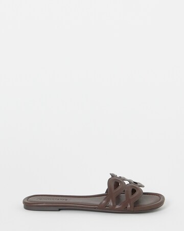 Rosario Padded Loop Detail Mule Sandals - Wide Fit (E)