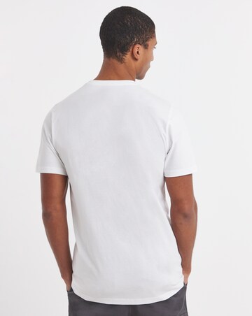 5 Pack White Crew Neck T-Shirts Long