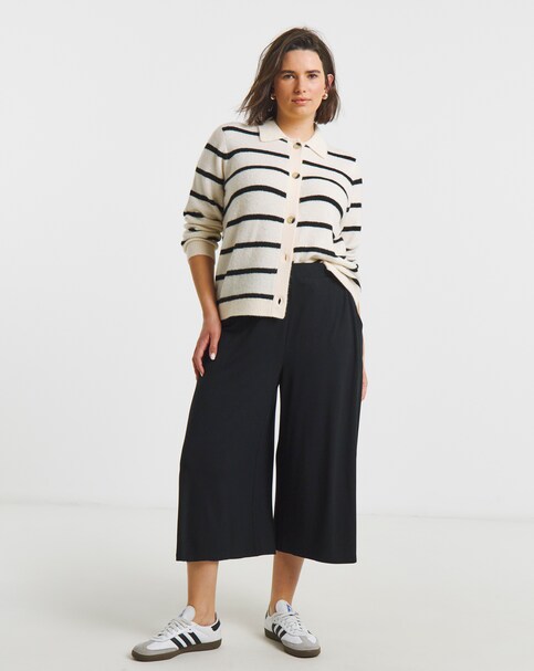 Black Wide Leg Culottes
