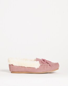 Fiora Suede Moccasin Slippers - Extra Wide Fit (EEE)