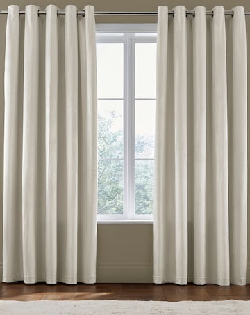 Catherine Lansfield Kingsley Matt Velvet Curtains