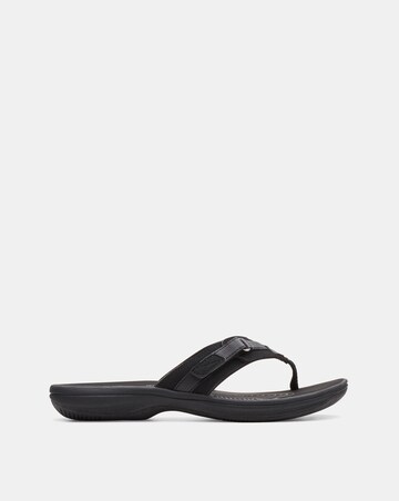 Clarks Black Cloudsteppers Brinkley Sea Sandals - Standard Fit (D)
