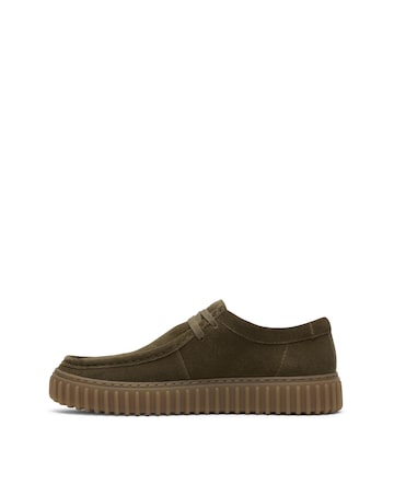 Clarks Torhill Lo Shoes - Olive