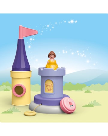 PLAYMOBIL 71458 Junior & Disney: Belle's Play Tower with Sound