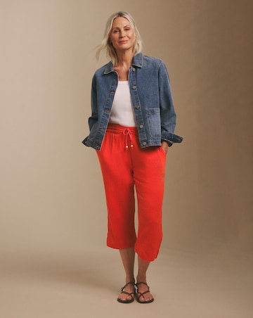 Julipa Cotton Cheesecloth Crop Trousers