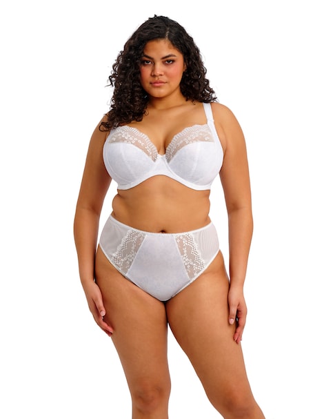 Elomi Lucie High Leg Knicker White