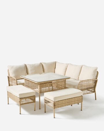Vienna Open Weave Corner Sofa Set