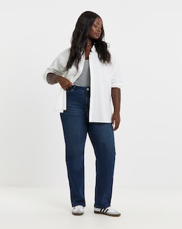 99 1 Indigo Comfort Stretch Relaxed Straight Leg Jeans